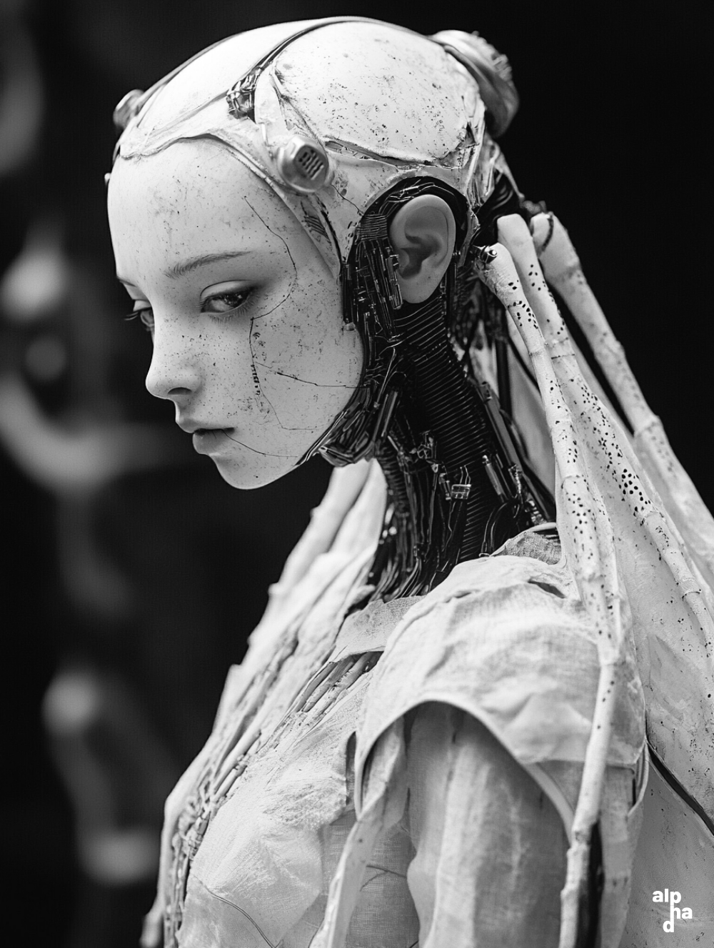 genetically modified humanoids// gm001.2 / AI generated visual by APB