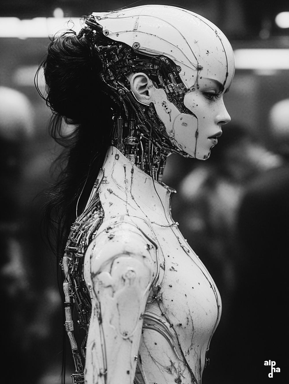 genetically modified humanoids // gm001.3 / AI generated visual by APB