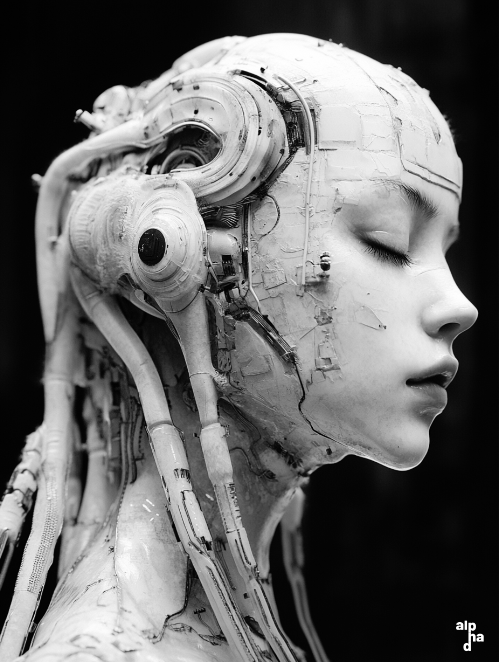 genetically modified humanoids // gm001.6 / AI generated visual by APB