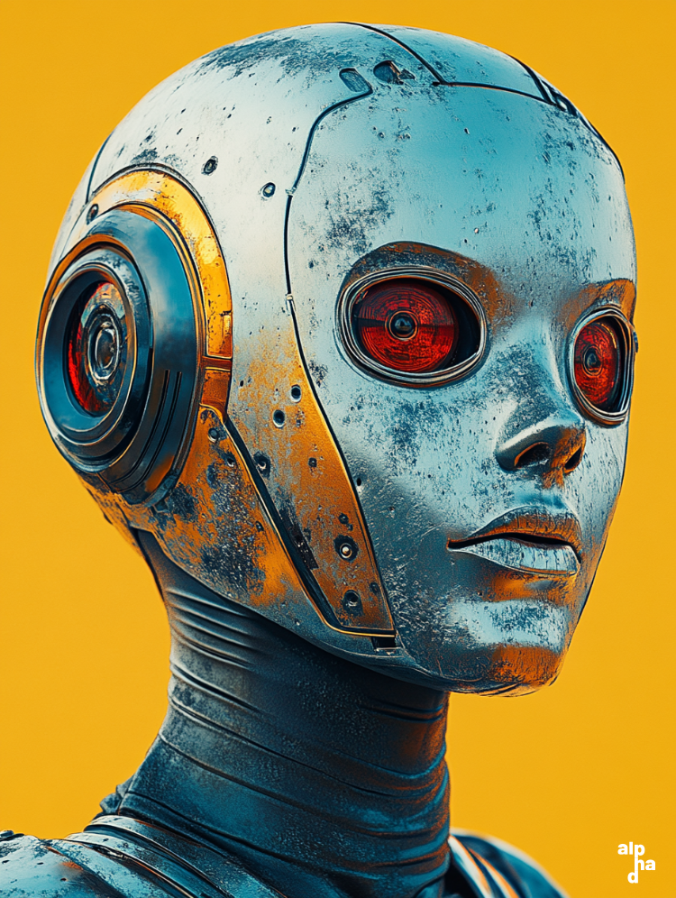 Vinatge Robot // V004.4 / AI generated visual by APB